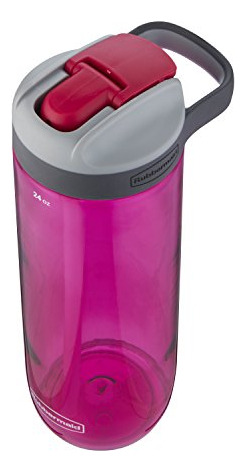 Botella De Agua Rubbermaid A Prueba De Fugas, 24 Onzas, Rosa