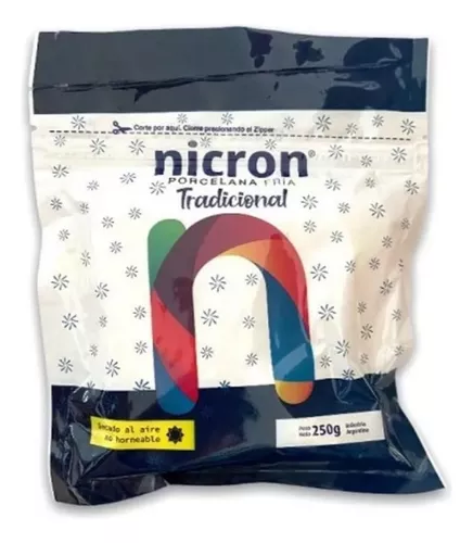 Porcelana Fria Nicron Tradicional X 250g Blanca X 5 Unidades