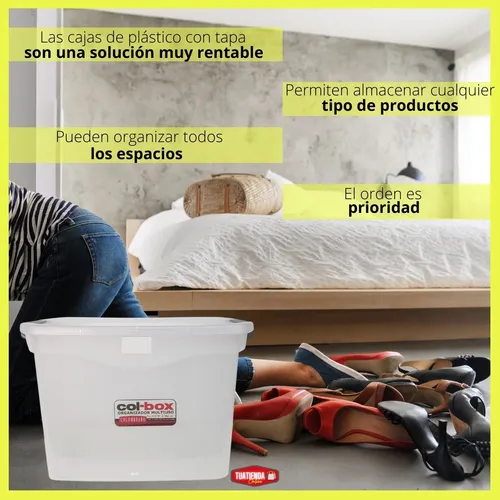 Caja Plastica Megacol Box Organizadora 36 Litros Colombraro