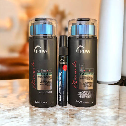 Miracle Shampoo Condicion 300ml + Uso Obrigatório 30ml Truss