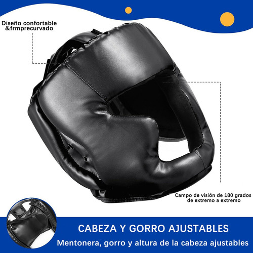 Careta Casco Para Boxeo Taekwondo De Barra Protector Cabeza