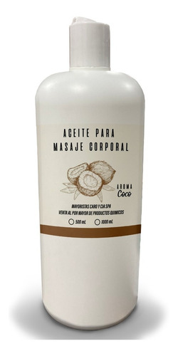 Aceite Para Masajes Coco 1 Litro