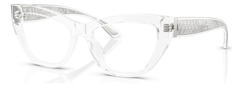 Óculos De Grau Dolce & Gabbana Translúcido Dg3412 3133-53 Tamanho 53