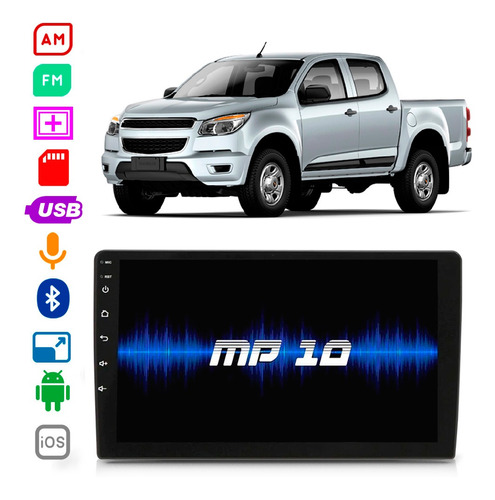 Mp5 Chevrolet S10 2012 A 2016 9 Polegadas Bluetooth Usb Fm