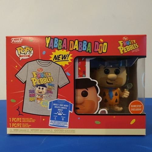 Funko Pop Con Playera Fred Flintstone/ Pedro Picapiedra L