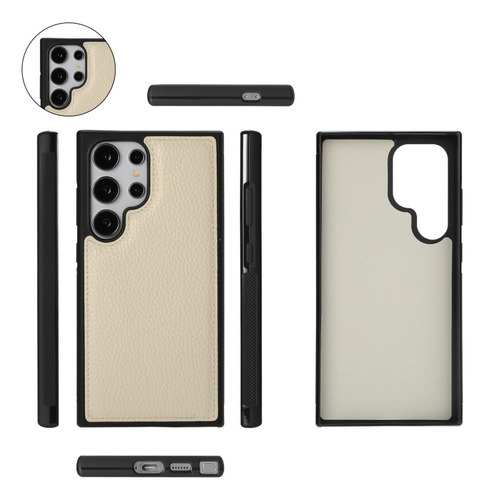 Funda De De Cuero Multifuncional Cruzada Para Samsung