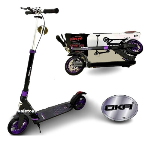 Imagen 2 de 10 de Scooter Patineta Lineal Monopatín Patín Para Niños Adultos