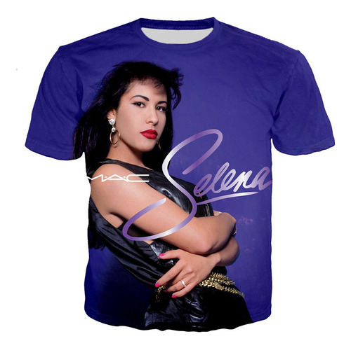 Hkm Polera Estampada En 3d De Selena Quintanilla