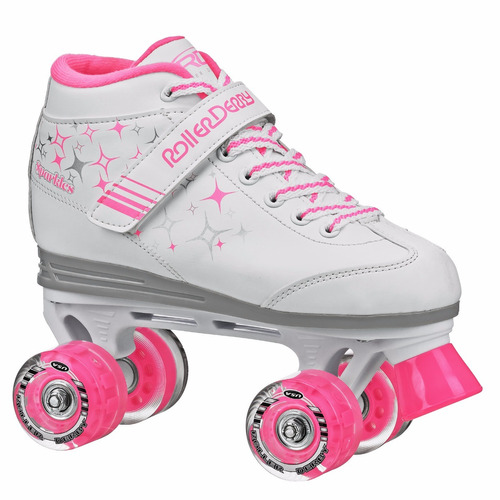 Patin Artistico Niña Luces En Ruedas Roller Derby Sparkles