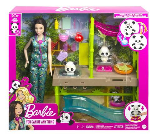Barbie Profesiones Set De Juego Cuidadora De Pandas