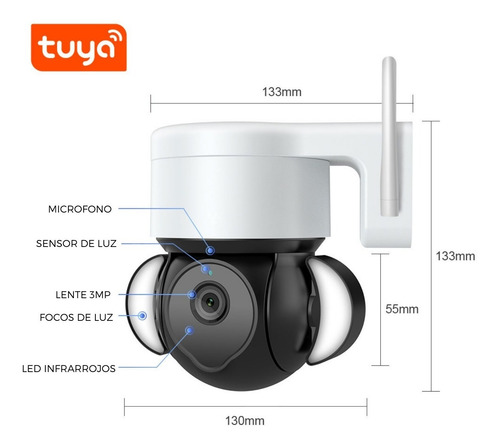 Imagen 8 de 10 de Cámara Ip Domo Wifi Inteligente Ultrahd-motorizada Onvif Ptz