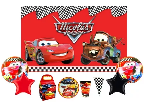 Cars Rayo Mc-queen Vajilla Decoraciones Cumpleaños Cars Mc-queen
