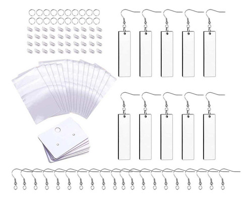 Xiaery Pendiente De Sublimación De Doble Cara 30pcs