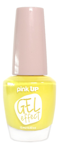Esmalte Para Uñas Gel Effect Pink Up 15ml Color Yellow