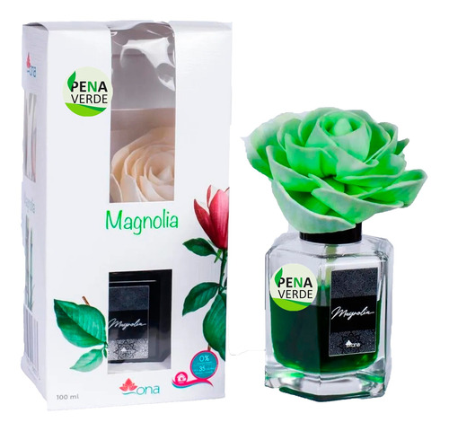 Odorizador Difusor Flor Verde Ona 100ml Bambu Óleo Magnólia