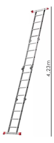 Escada Articulada 4x4 C/ 16 Degraus Alumínio Botafogo-esc029