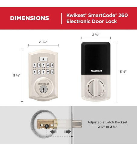 Cerradura Electrónica Kwikset Smartcode 260
