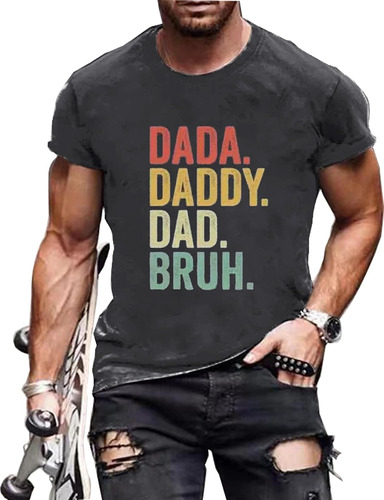 Camisa De Papá Para Hombres Dada Daddy Dad Bruh Camiseta Cas