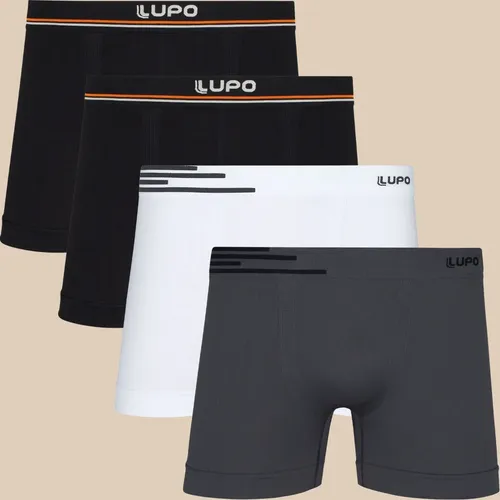 Kit 4 Cuecas Boxer Lupo Microfibra