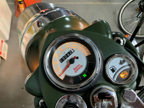 Imagem 6 de 17 de Royal Enfield Green Battle 500 Classic Verde 13 Mil Km 2017