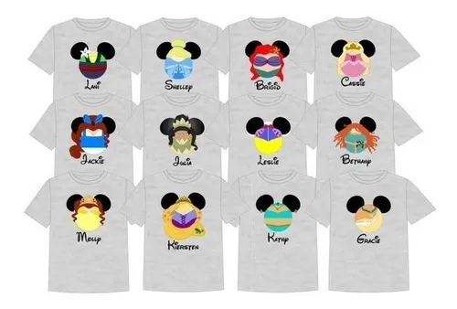 Playeras personalizadas store de disney