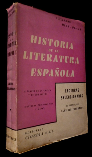 Historia De La Literatura Española- Diaz - Plaja-buen Estado