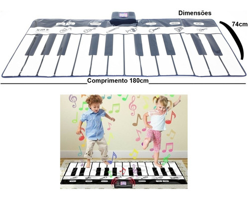 Piano Musical De Tapete Infantil Educativo Teclado Musical
