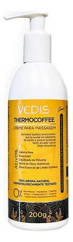  Creme Para Massagem Thermocoffee 200g Vedis