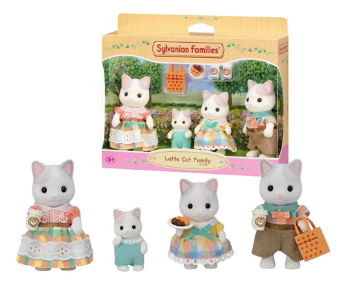 Sylvanian Families Familia Dos Gatos De Leite Epoch Magia