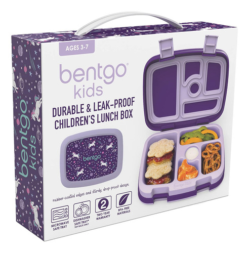 Bentgo Kids Imprime Unicornios A Prueba De Fugas