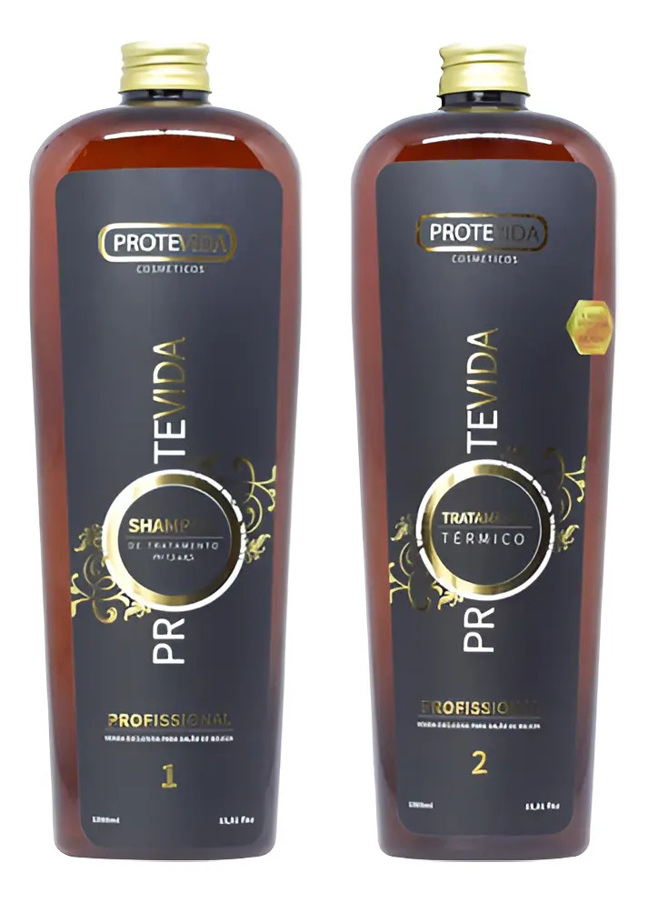 Escova progressiva Protevida Progressiva antifrizz de 1L 2kg