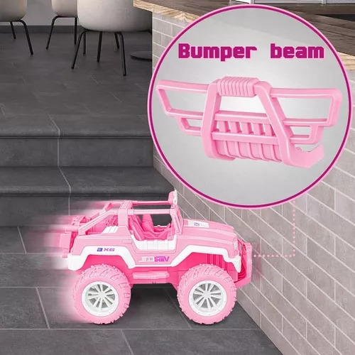 Coche Rosa Con Control Remoto Para Niños, Coche De Escalada