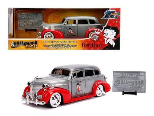 Betty Boop 1939 Chevy Master Deluxe 1:24 Metal Jada Replay