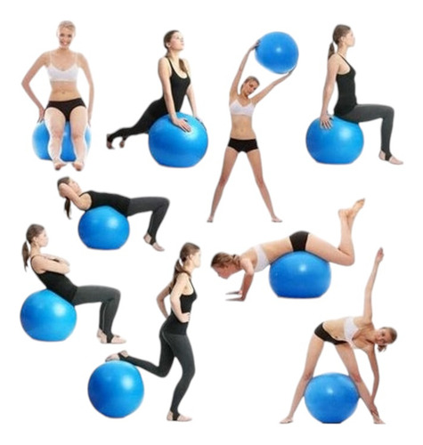 Pelota Pilates Diametro 85 Cm Con Inflador De Pie