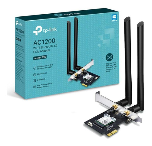 Adaptador Tp-link Archer T5e Ac1200 Wi-fi Bluetooth 4.2 Pcie
