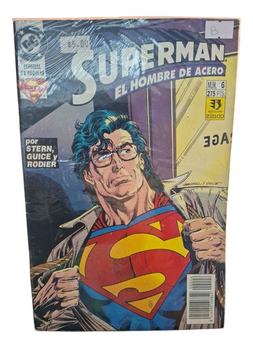 Dc Comics Superman El Hombre De Acero N°6 Editorial Zinco