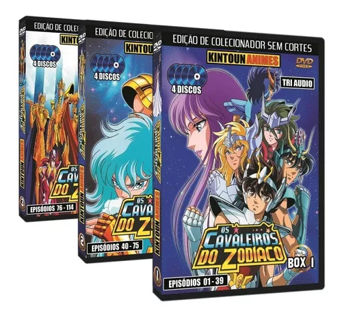 Dvd Cavaleiros Do Zodiaco 2018 Dublado 2 Temporadas