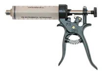 Comprar Jeringa Automatica Fix Dosificadora Para Ganado x 50cc de cuerpo plastico y gatillo de metal