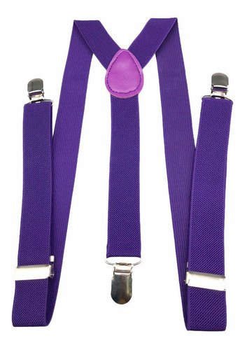 Suspensório Roxo Adulto Juvenil Unisex