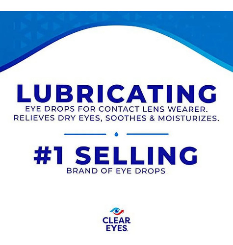Clear Eyes Gotas Ojos Rojos Secos Lentes De Contacto