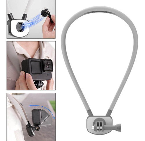 Soporte Para El Cuello Selfie Monte Multipropósito Gris