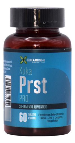 Kuka Prst Suplemento Para La Próstata De 60 Tabs 1500 Mg Sabor Sin Sabor