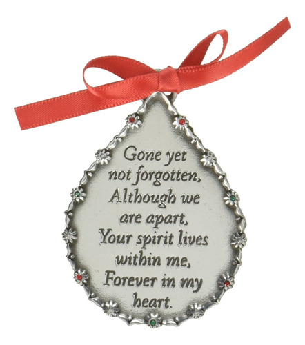 (abbey &amp; Ca Gift Yet Teardrop Memorial Ornament, 5 ...