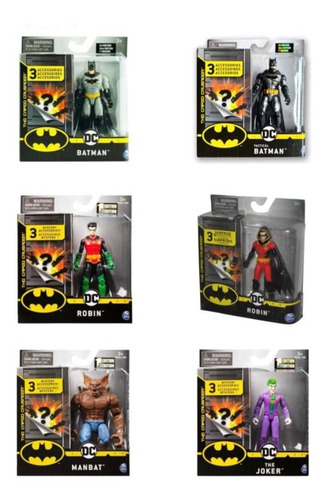 Set  Batman  6 Figuras De Coleccion Dc Spin Master Nuevos!!