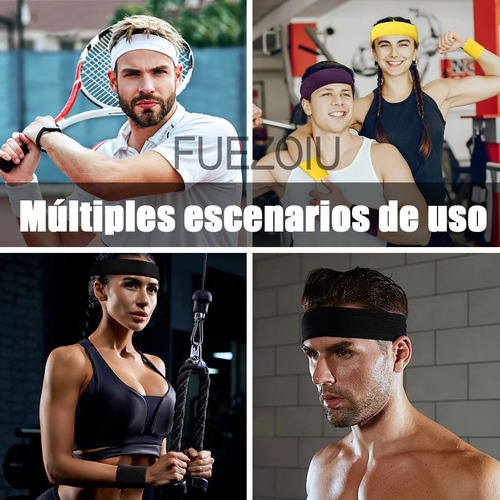 T 16pz Banda Deportiva Cabeza Elástica Diadema Tela Moda