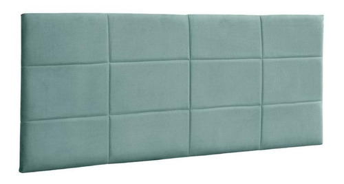 Cabeceira Painel Raissa 193cm Cama Box King Azul Tiffany