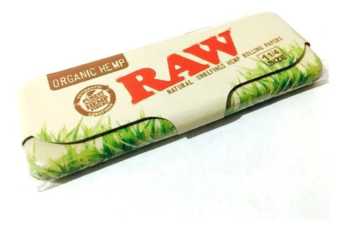 Lata Raw Organic Chata Guarda Papeles Porta Seda Growshop