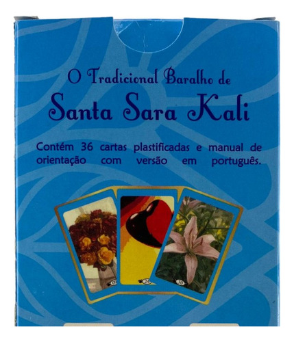 Kit Com 3 O Tradicional Baralho Santa Sara Kali 36 Cartas