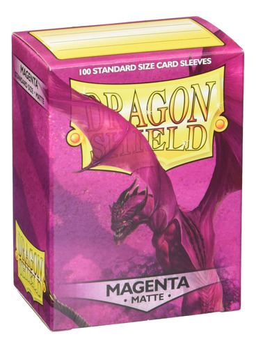 Arcane Tinmen Dragon Shield - Mangas Mate, Magenta (100 Unid