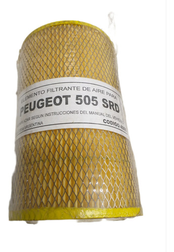 Filtro De Aire Peugeot 505 Srd Tubular 19x11.5x7.5mm